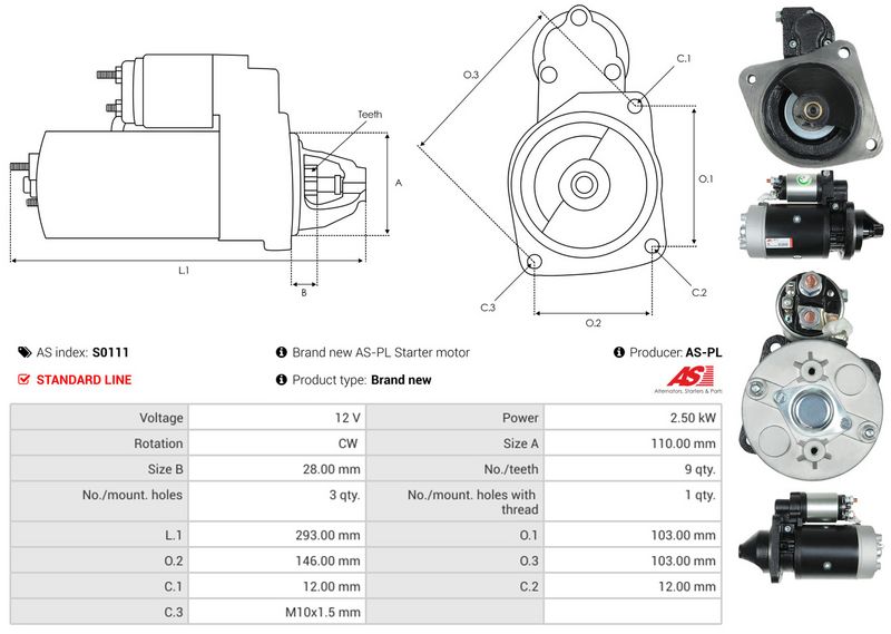 AS-PL S0111 Starter