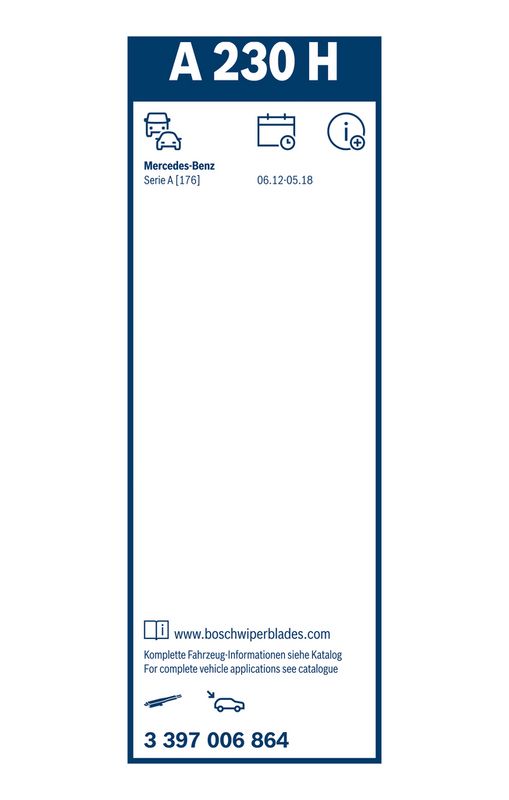 BOSCH 3 397 006 864 Wiper Blade