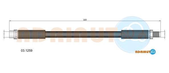 Гальмівний шланг, Adriauto 03.1259