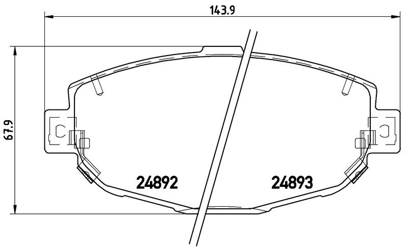 BREMBO P83104 Brake Pad Set, disc brake