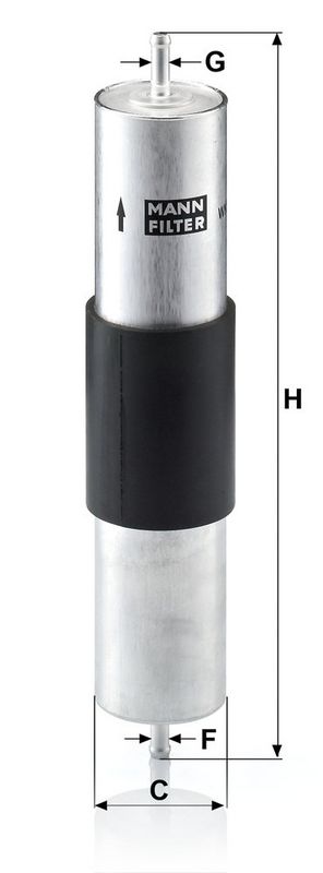 Kütusefilter, MANN-FILTER WK 516, 1