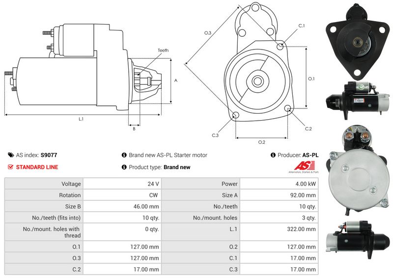 AS-PL S9077 Starter