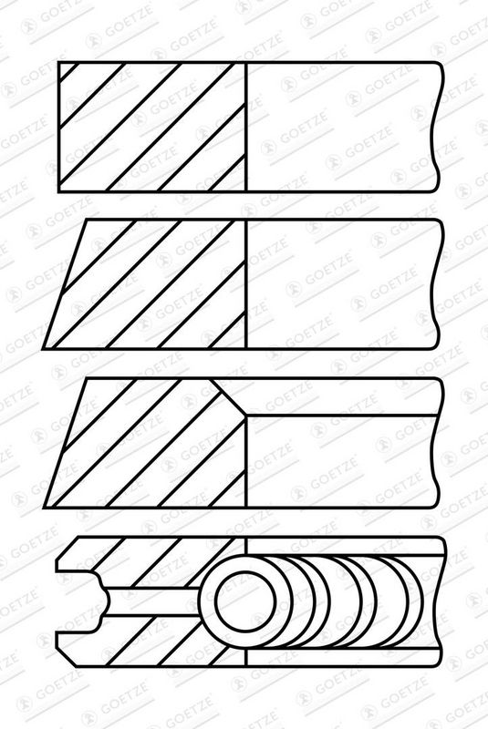 Jeu+segments+pistons GOETZE ENGINE 08-407000-10
