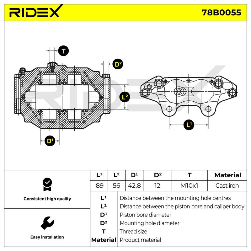 спирачен апарат RIDEX