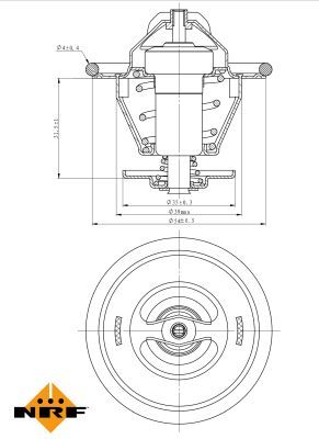 NRF 725214 Thermostat, coolant