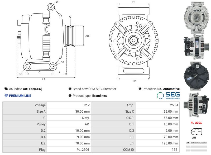 This part match OEM code: 07P903025B