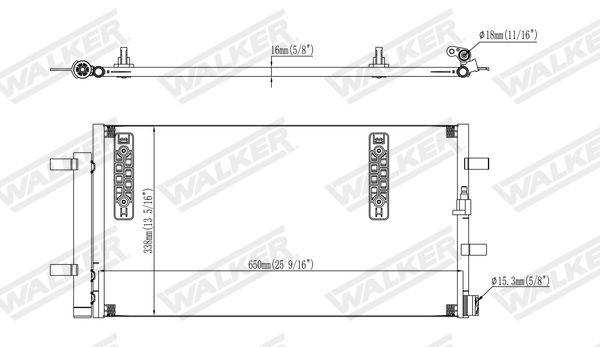 CONDENSATOR CLIMATIZARE WALKER WCD00163 6