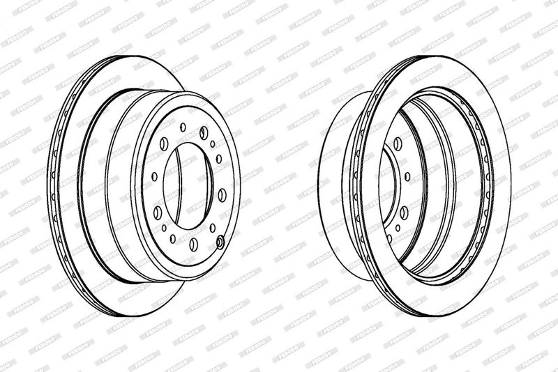 Disc frana DDF1597C-1 FERODO