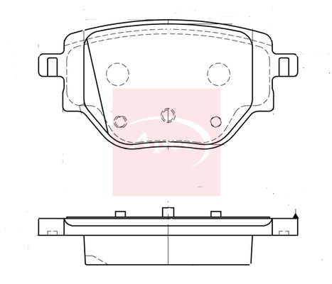 APEC Brake Pad Set, disc brake PAD2337