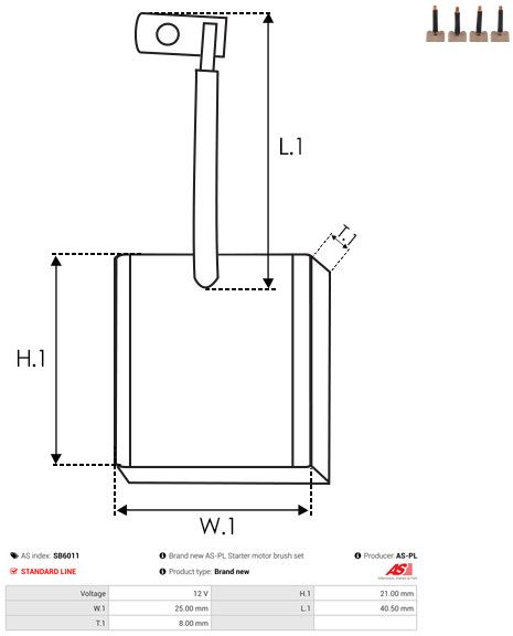 Süsinikuhari, starter, AS-PL SB6011