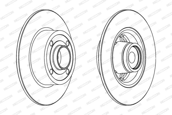 FERODO DDF1571-1 Brake Disc