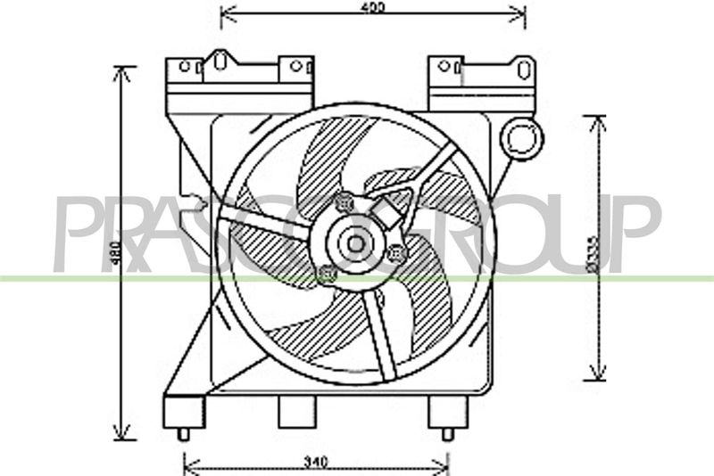 PRASCO ventilátor, motorhűtés CI715F005
