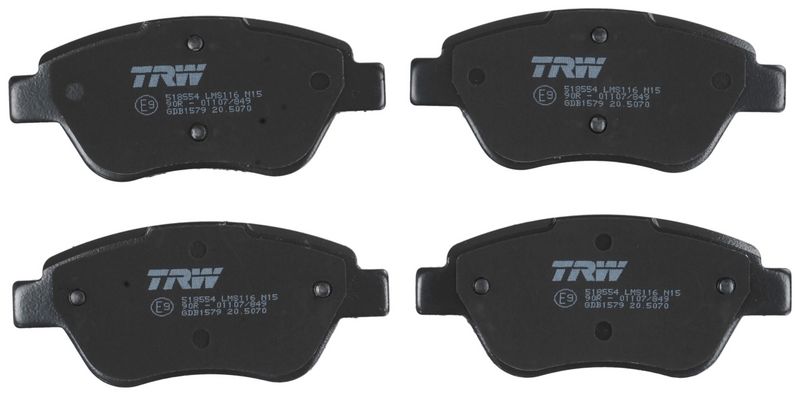 TRW GDB1579 Brake Pad Set, disc brake