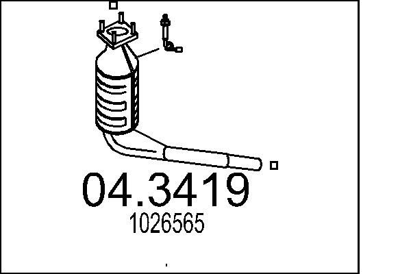 MTS katalizátor 04.3419