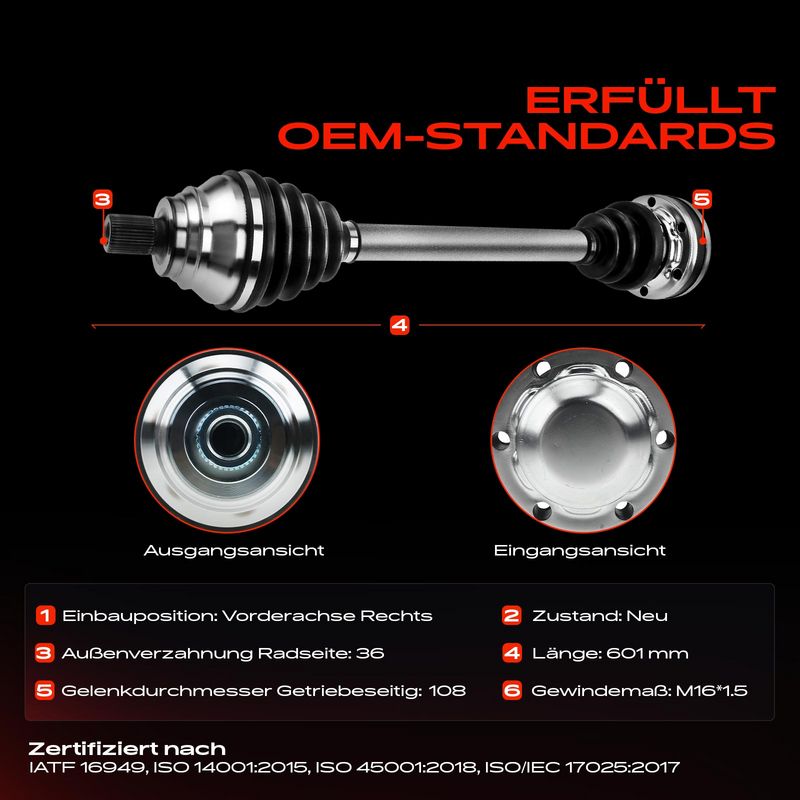 Frankberg 5481FB0010036 Drive Shaft