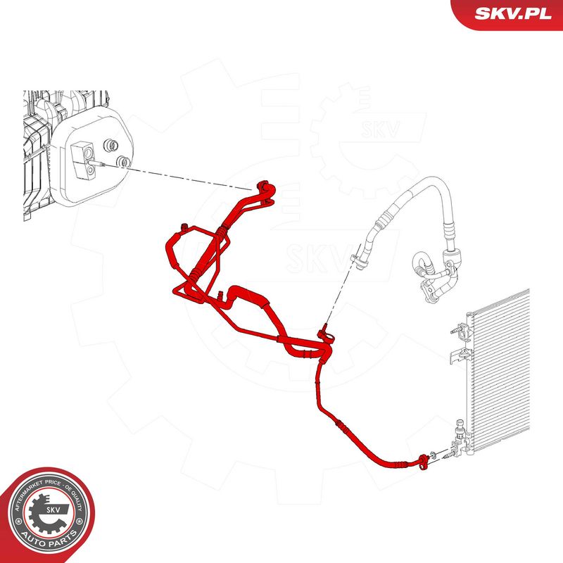 ESEN SKV 87SKV845 High/Low-pressure Line, air conditioning