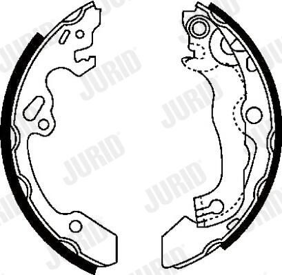 Juego de zapatas de frenos