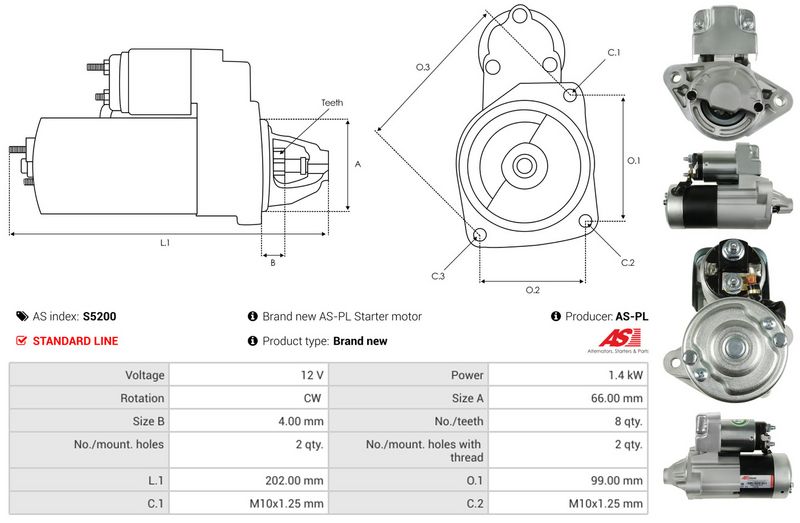 AS-PL S5200 Starter