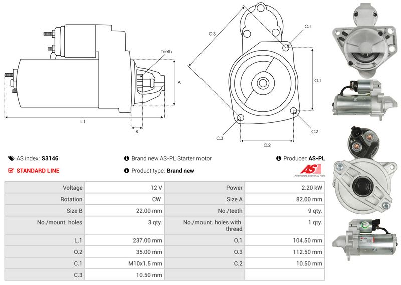 AS-PL S3146 Starter