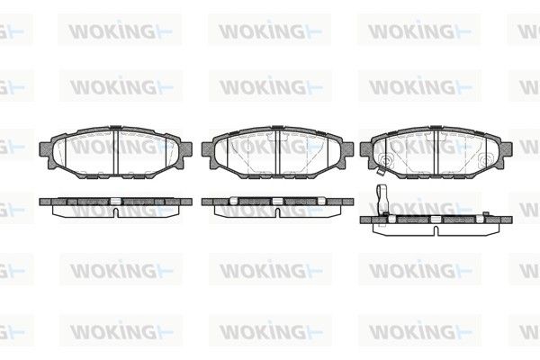 Комплект тормозных колодок на BRZ, Forester, Impreza, Legacy, Outback, XV