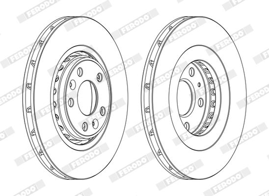 FERODO Remschijf DDF1727C
