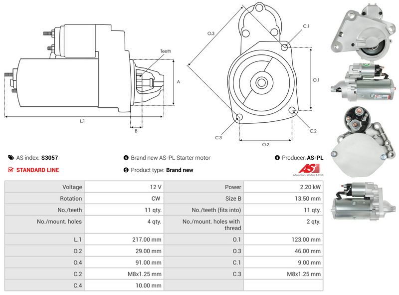 AS-PL S3057 Starter