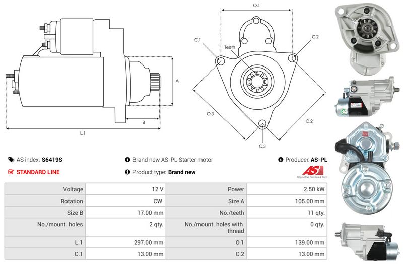 AS-PL S6419S Starter