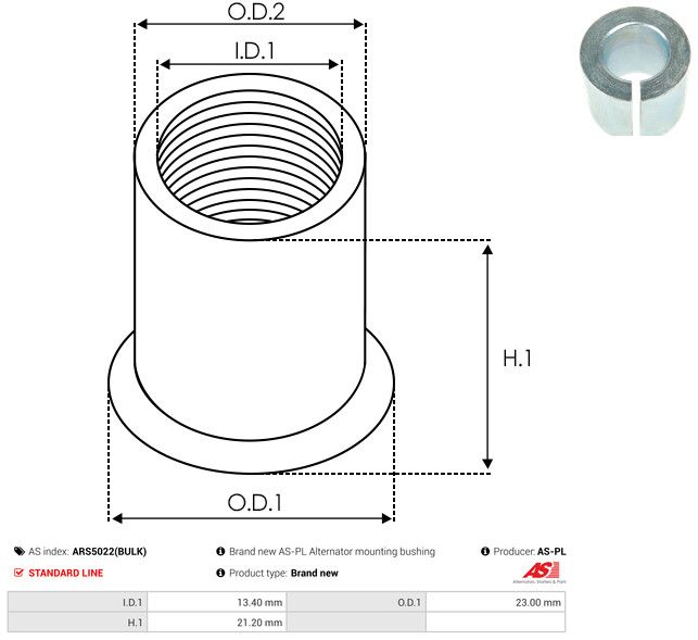 AS-PL ARS5022(BULK) Repair Set, alternator