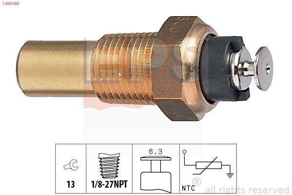Sensor, temperatura del refrigerante