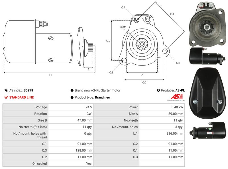 AS-PL S0279 Starter