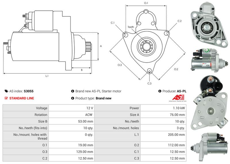 AS-PL S3055 Starter