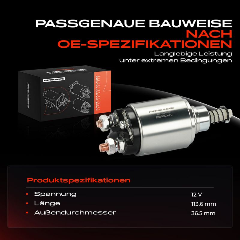 Frankberg 5481FB0058704 Solenoid Switch, starter