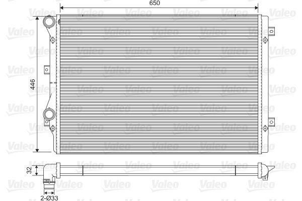 VALEO Radiateur 734413