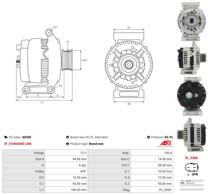 Generaator, AS-PL A0200