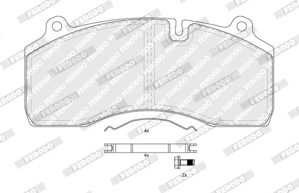 FERODO Plaquettes de frein à disque FCV1815B