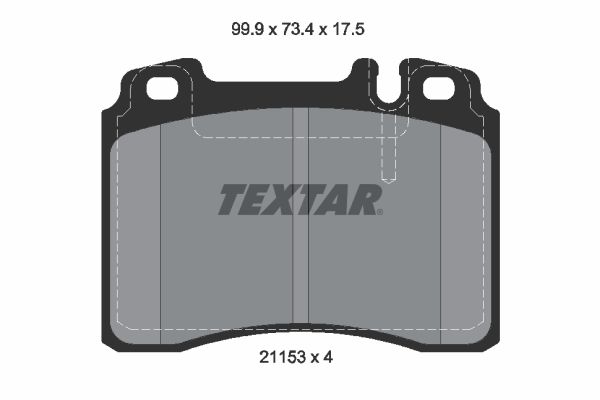 TEXTAR 2115307 Brake Pad Set, disc brake