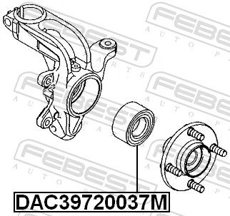 FEBEST DAC39720037M Wheel Bearing