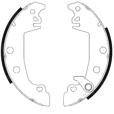 HELLA PAGID 8DB 355 001-201 Brake Shoe Set