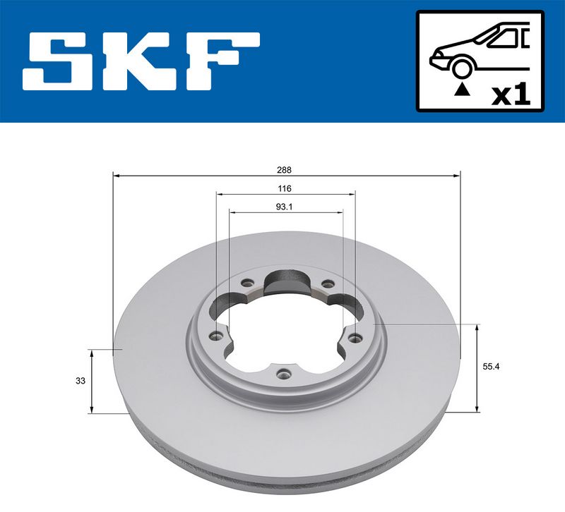 спирачен диск SKF