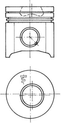 KOLBENSCHMIDT dugattyú 94526600