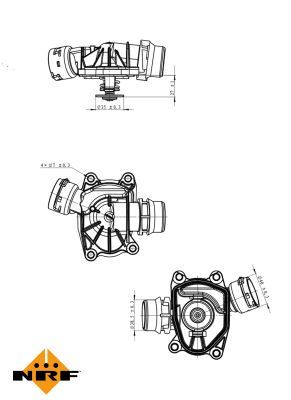 NRF 725091 Thermostat, coolant