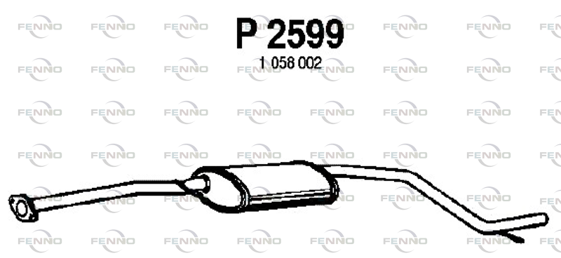 FENNO középső hangtompító P2599