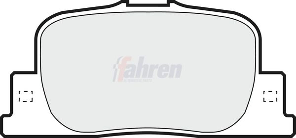 Fahren Brake Pad Set, disc brake FBP3541