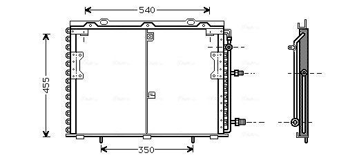 AVA QUALITY COOLING kondenzátor, klíma MS5221