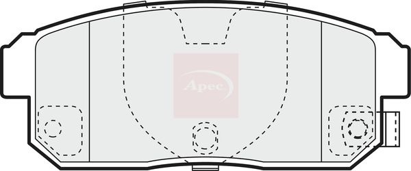 APEC Brake Pad Set, disc brake PAD1399
