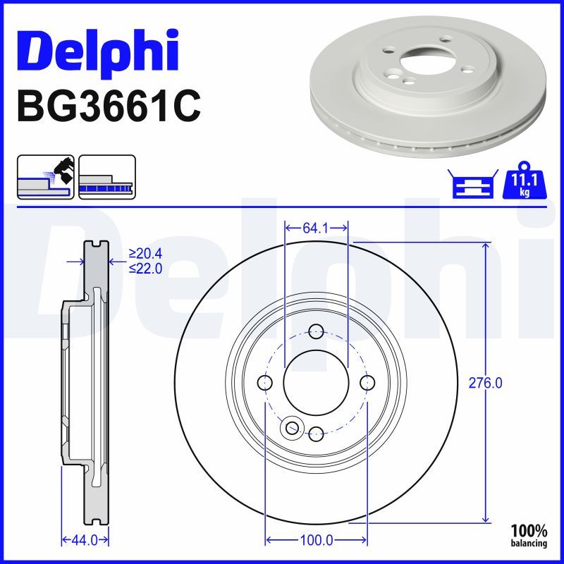 спирачен диск DELPHI