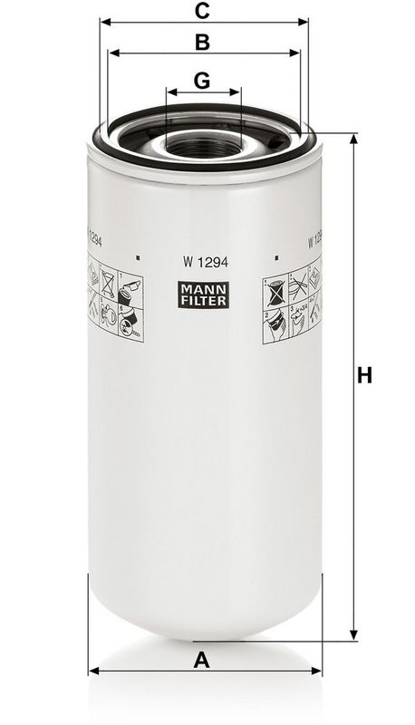 MANN-FILTER W1294 Oil Filter