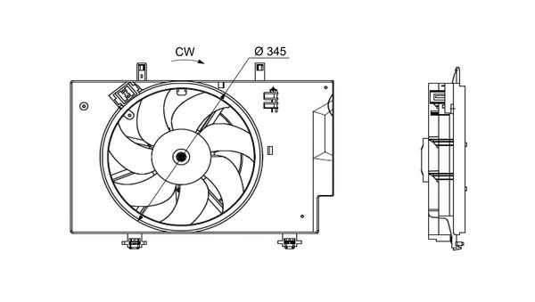 Ventilador, refrigeración del motor