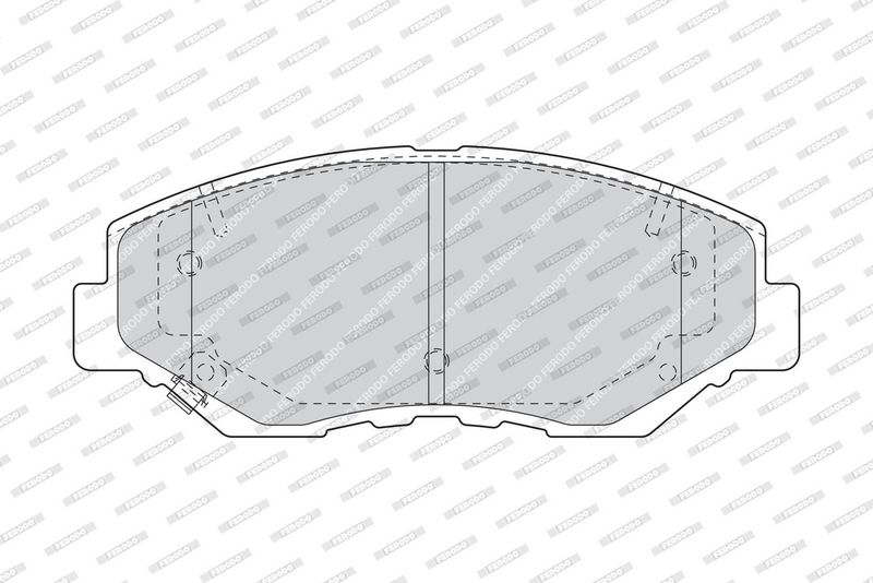 FERODO Plaquettes de frein à disque FDB1658