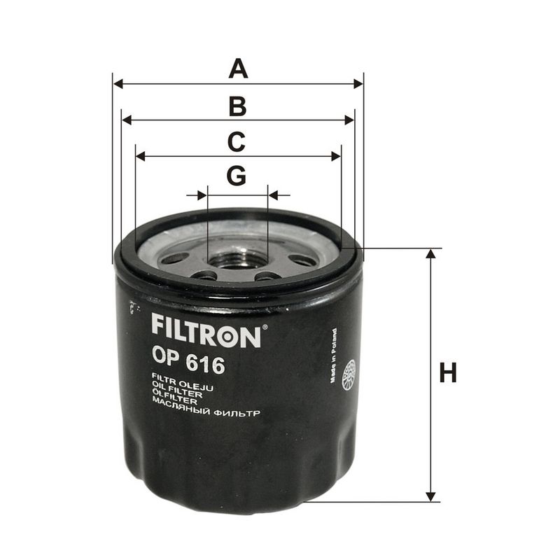 Oliefilter past: SEAT AROSA, CORDOBA, CORDOBA VARIO, IBIZA II, INCA  SKODA FELICIA I, FELICIA II  VW CADDY II, GOLF III, POLO, POLO CLASSIC, POLO II, POLO III, POLO III CLASSIC 1.0-1.6 01.85-